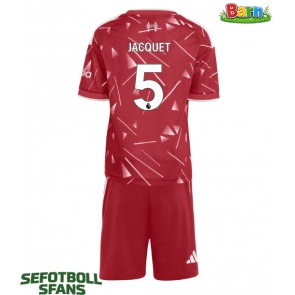 Liverpool Jeremy Jacquet #5 Hemmaställ Barn 2026-27 Kortärmad (+ Korta byxor)